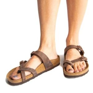 Birkenstock Mayari Leather Sandals Size 41